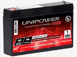 BATERIA SELADA UNIPOWER 6V BATERIA SELADA UNIPOWER 6V